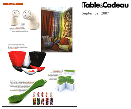 table and cadeau